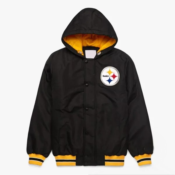 Pittsburgh Steelers black hooded jacket

