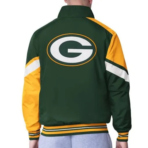 Unisex Packers jacket with full-zip closure and stand-up collar in USA
