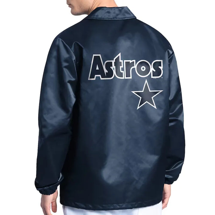 Houston Astros Point Man Coaches Navy Jacket in American Style