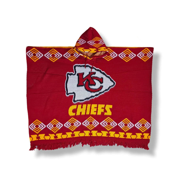Shop Kansas chiefs poncho exclusive design