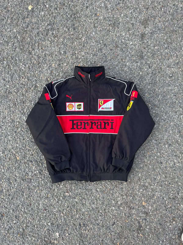 Red and Black Ferrari F1 Bomber Jacket in USA