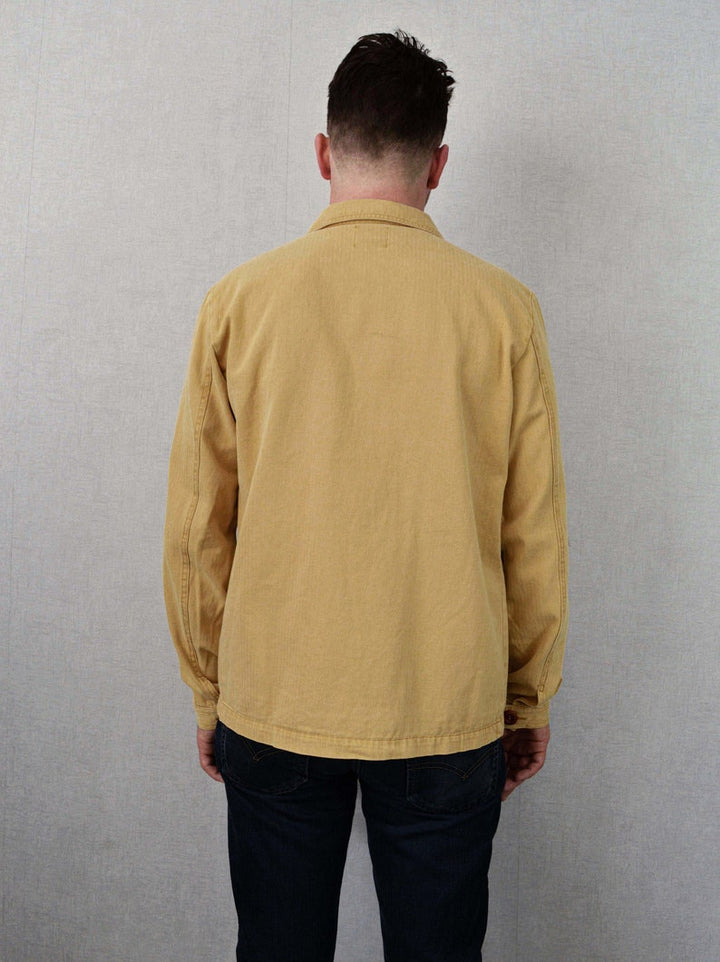 60s inspired cotton jacket in herringbone weave in USA