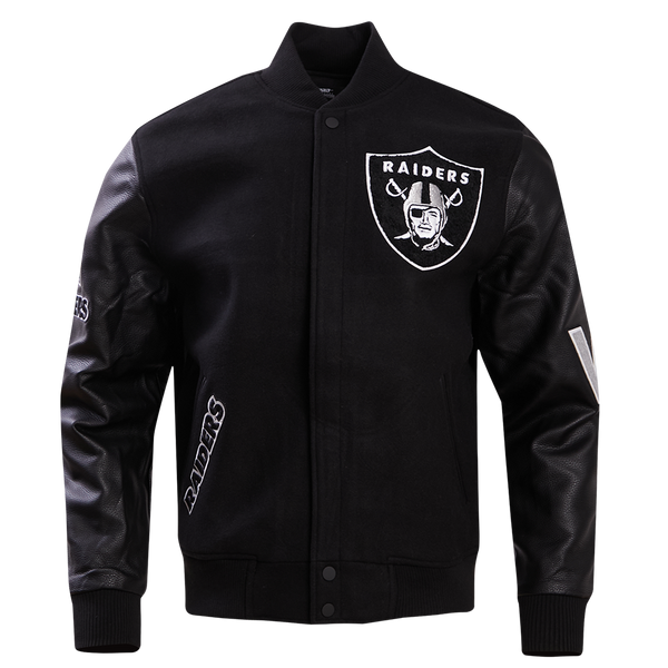 NFL LAS VEGAS RAIDERS CLASSIC WOOL MEN'S VARSITY JACKET | NFL WOOL JACKET