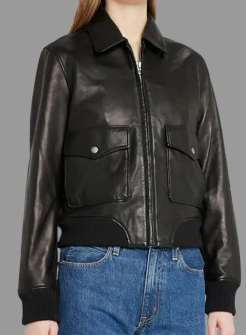 Jennifer Connelly Dark Matter Leather Jacket Front View in USA
