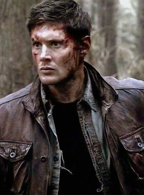 Supernatural Season 7 brown leather jacket

