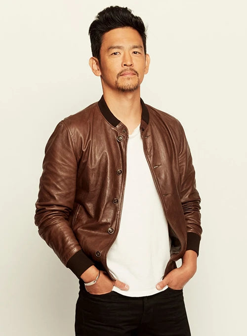 John Cho Stylish Leather Jacket in USA market