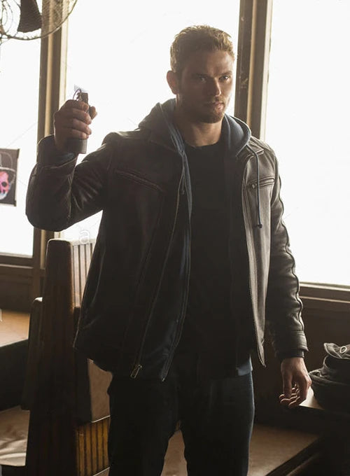 Kellan Lutz Extraction Leather Jacket in USA market