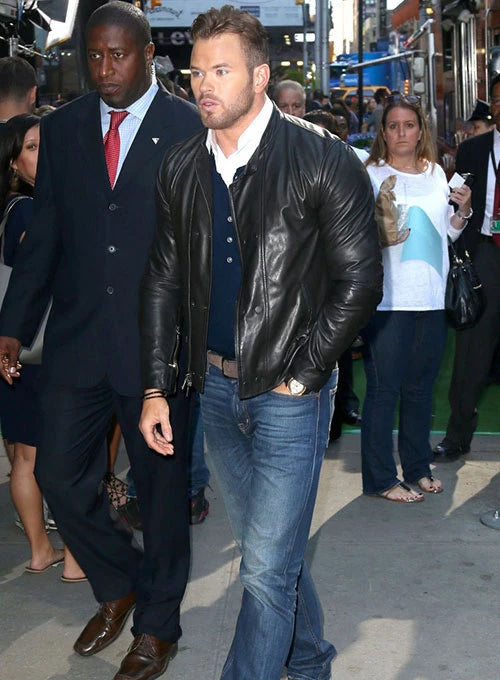 Kellan Lutz Signature Leather Jacket in USA market