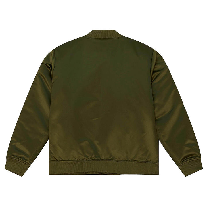 LA Lakers Flight Green Satin Jacket Back View 