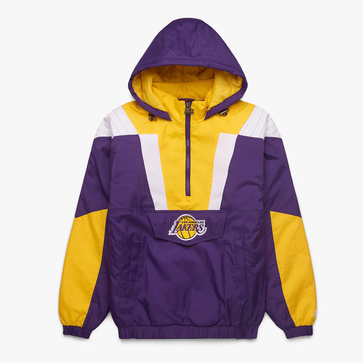 LA Lakers Pullover Half-Zip Jacket Front View