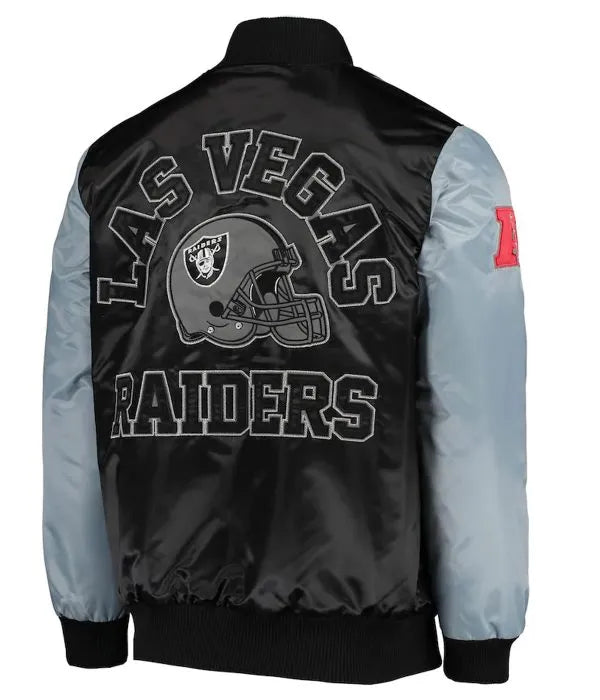 Starter Raiders jacket with snap-tab closure in USA