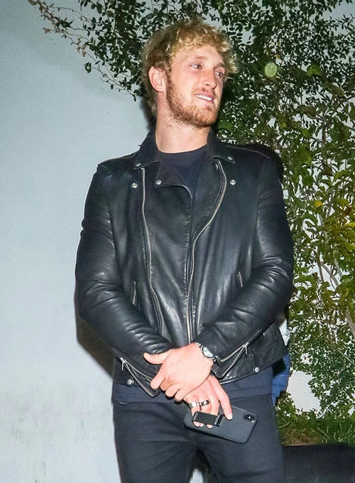 Celebrity style: Logan Paul's leather jacket in UK market