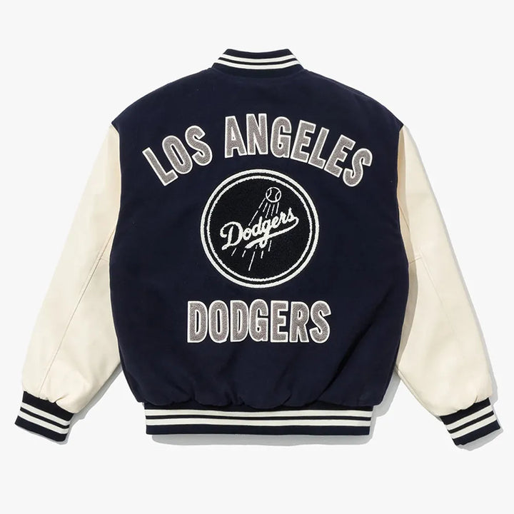 LA Dodgers Navy Varsity Baseball Jacket