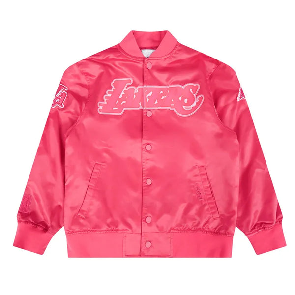 NBA Los Angeles Lakers Triple Pink Satin Jacket