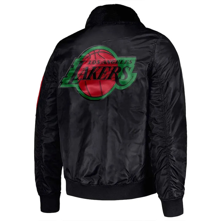 Black NBA Los Angeles Lakers Ty Mopkins Black Jacket