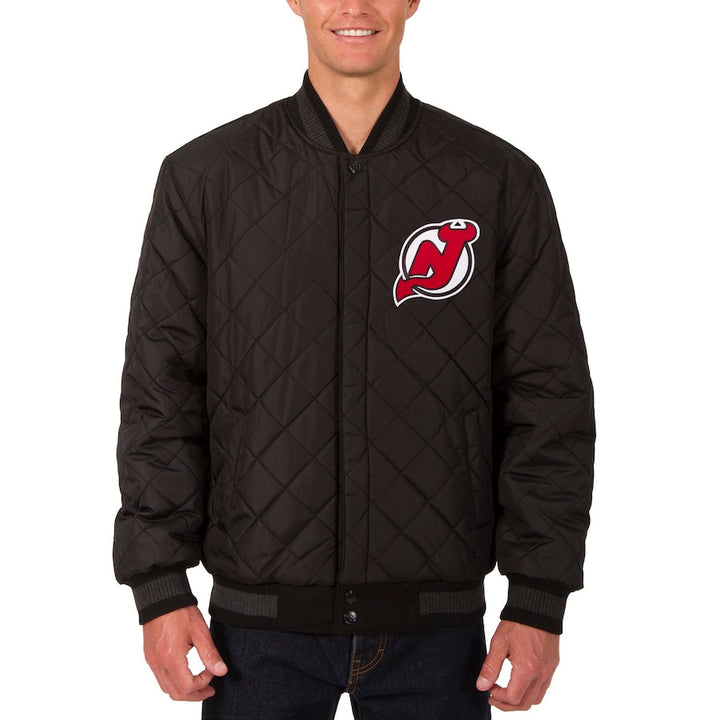 mlb devils dual‑sided wool and leather two hit letterman jacket in USA