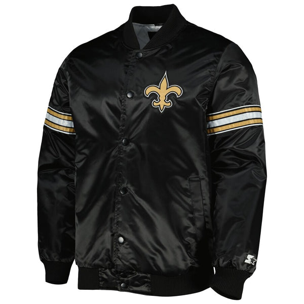 NFL New Orleans Saints Satin Jacket Men and Women