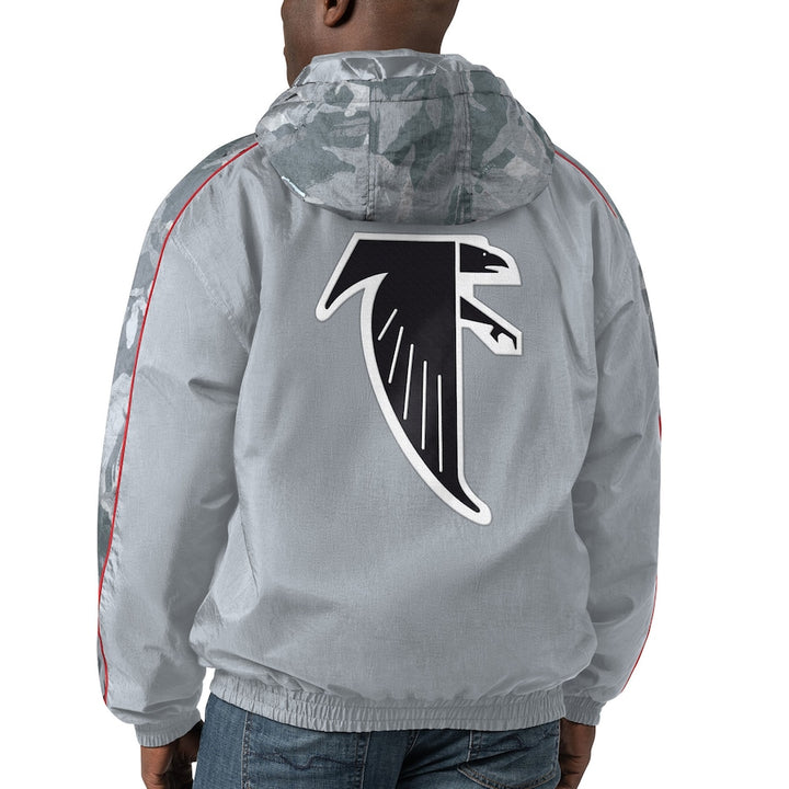 Back design of vintage Falcons Gridiron jacket

