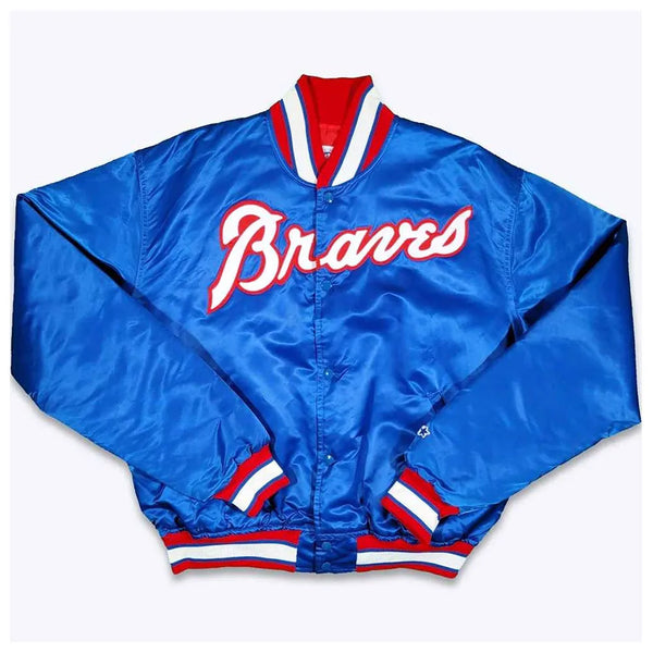 MLB Atlanta Braves Satin Jacket Men and Women