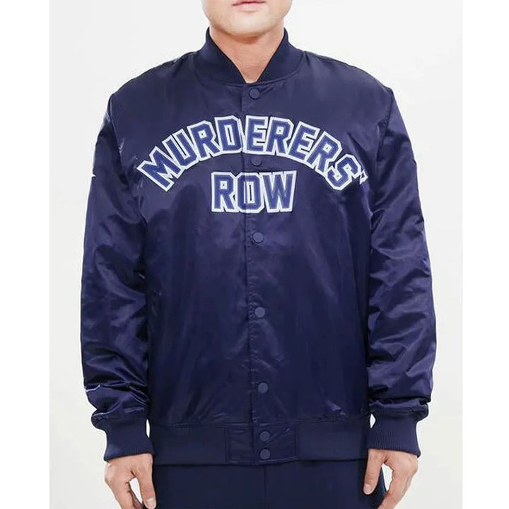 Retro-Inspired New York Yankees Satin Jacket with Iconic Design in USA