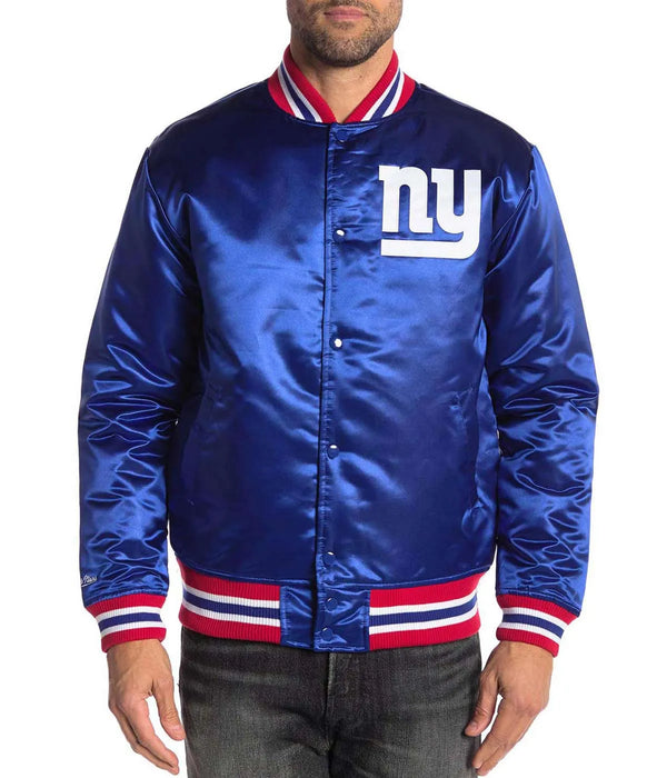 NFL New York Giants Satin Jacket Men and Women