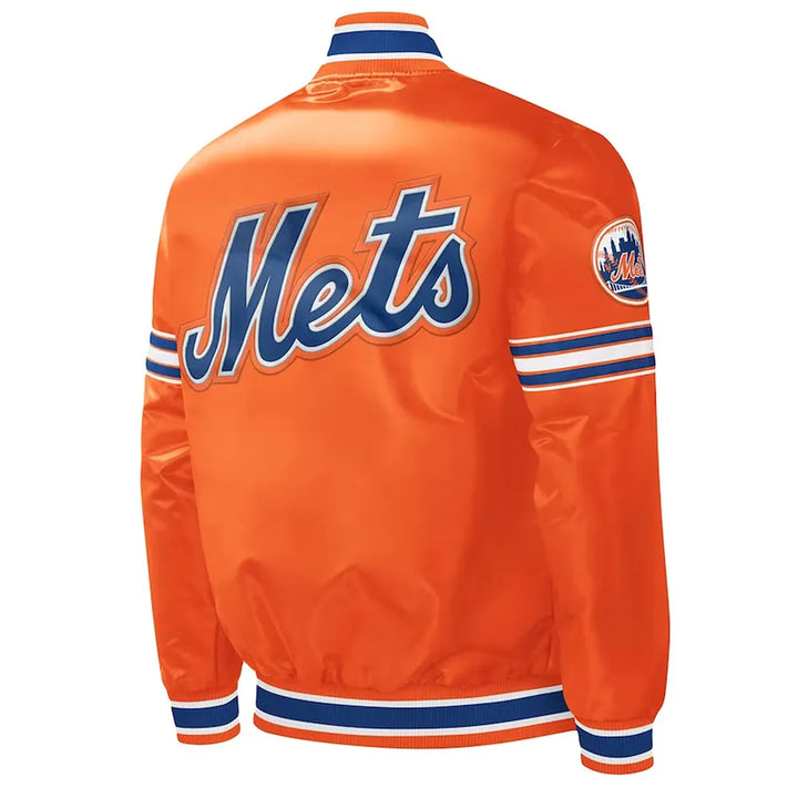 NY Mets Slider Orange Satin Jacket in USA