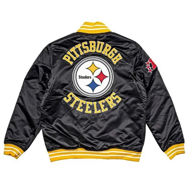 NFL heavyweight Steelers jacket front view

