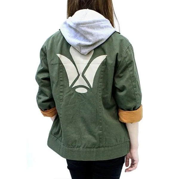 Green Tekkadan Orga Itsuka Cotton Jacket For Women  Anime Character 