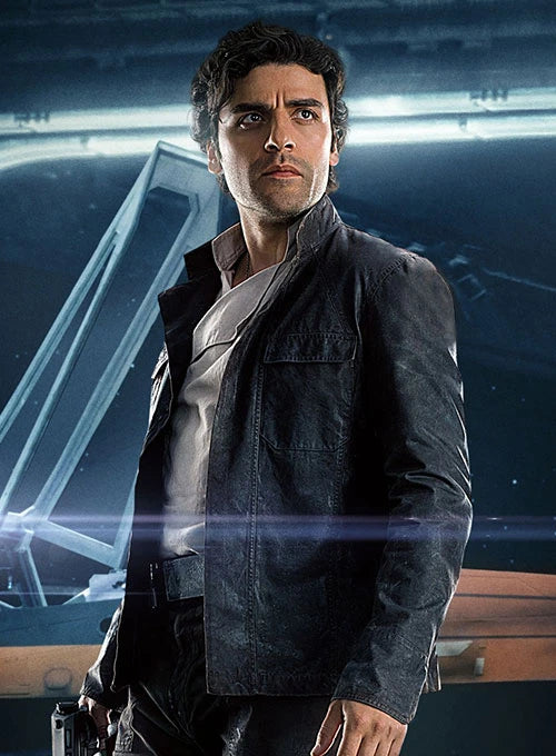 OSCAR ISAAC LEATHER JACKET STAR WARS: THE LAST JEDI