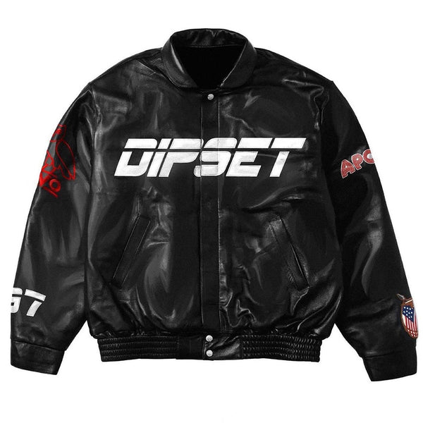 OVO Dipset Diplomats Leather Jacket side view in USA