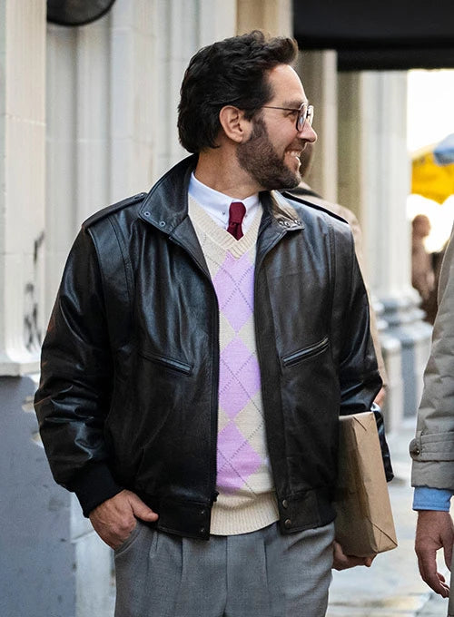 Paul Rudd The Shrink Next Door Leather Jacket in USA market