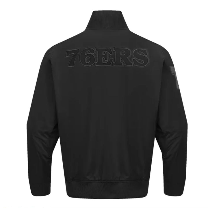 Back view NBA Philadelphia 76ers Neutral Cotton Jacket