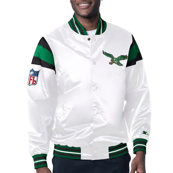 NFL Philadelphia Eagles Satin Jacket Men and Women