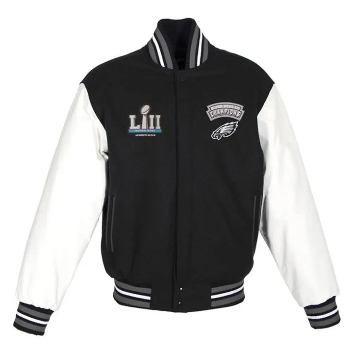Philadelphia Eagles Super Bowl black varsity jacket in USA