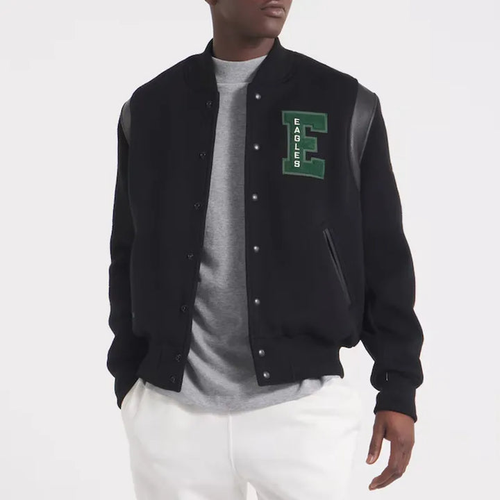 Philadelphia Eagles black teddy varsity jacket in USA