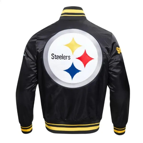 Steelers varsity jacket with Super Bowl patch

