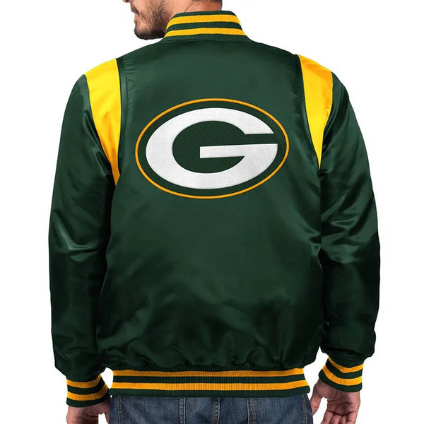 NFL Green Bay Packers Satin Jacket Men and Women