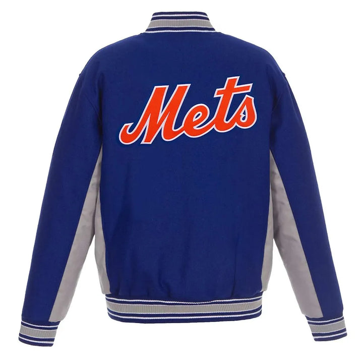 New York Mets royal gray accent jacket unisex

