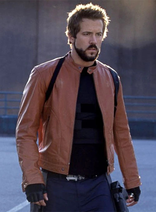 RYAN REYNOLDS BLADE TRINITY LEATHER JACKET