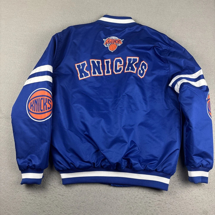 Back view New York Knicks Blue Jacket