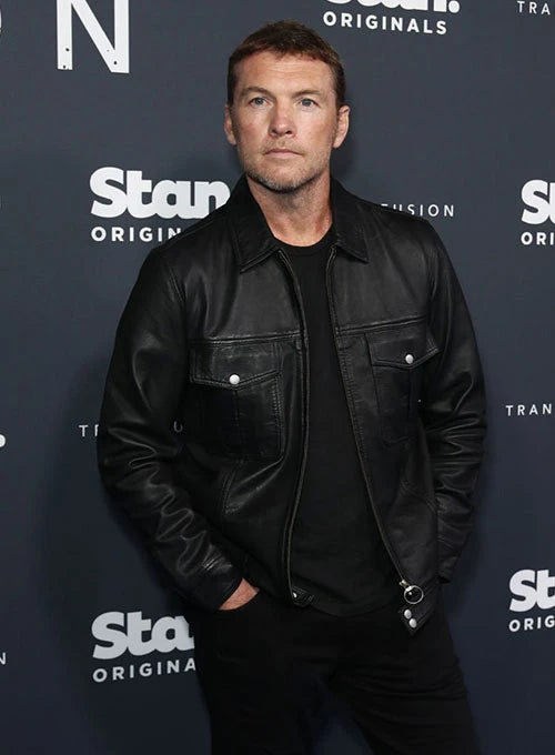 Sleek and Cool: Sam Worthington Leather Jacket in France market