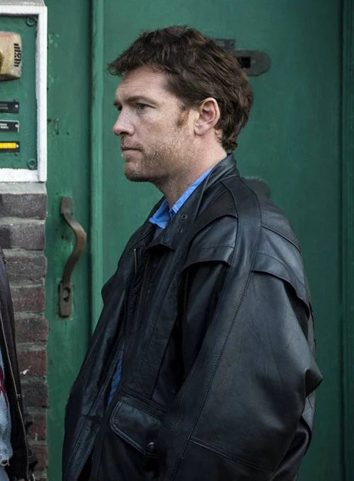 Sleek and Cool: Sam Worthington Leather Jacket in American market