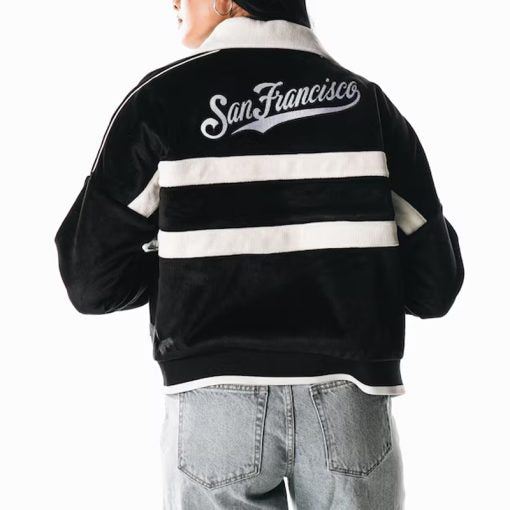 unisex corduroy jacket Giants logo MLB apparel in American Style