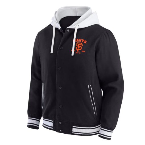 unisex cotton jacket with Giants logo MLB apparel in American Style