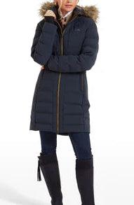 Long insulated winter coat with waterproof shell in USA