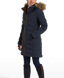 Long insulated winter coat with waterproof shell in USA