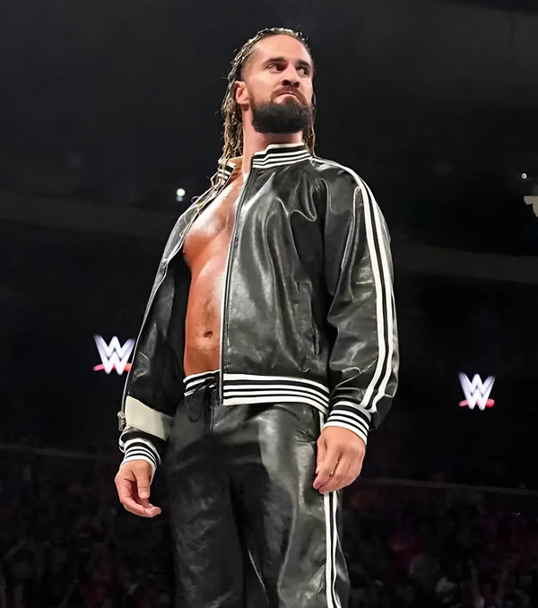 Seth Rollins Monday Night Raw 2024 Leather Jacket