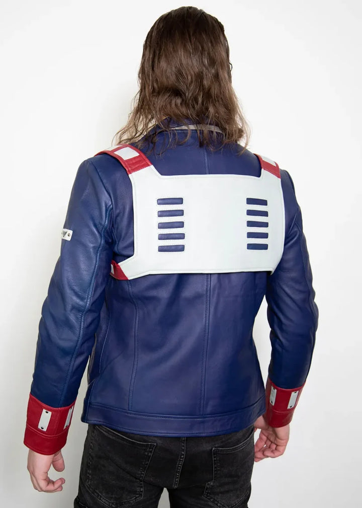Todoroki cosplay jacket with red and white design in USA