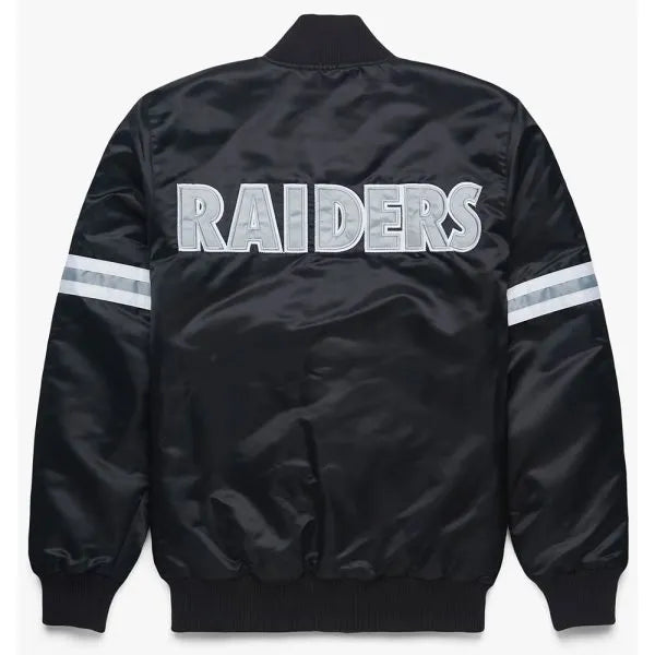 Striped Las Vegas Raiders black jacket in USA
