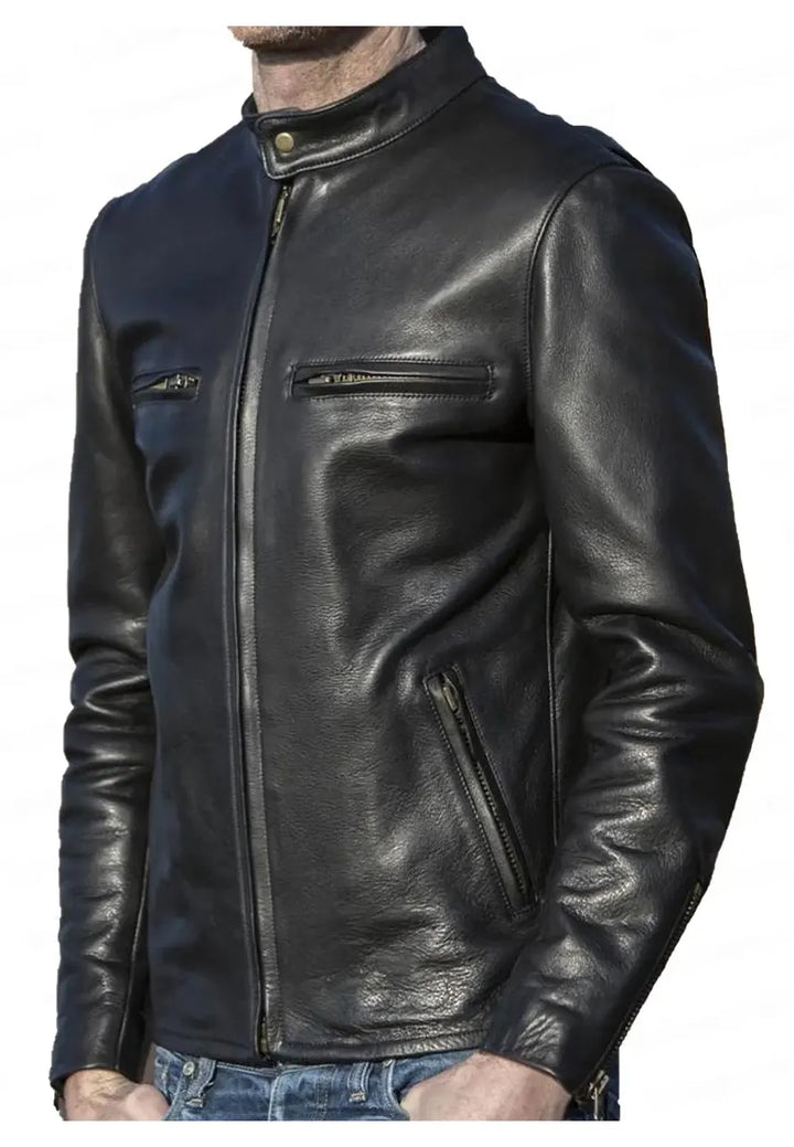 Angus Sampson in trendy leather jacket The Lincoln Lawyer S02 in American style